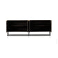 Kelby Closed Media Console - Carved Vintage Brown