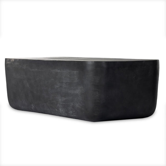 Basil Outdoor Rectangular Coffee Table - Aged Grey