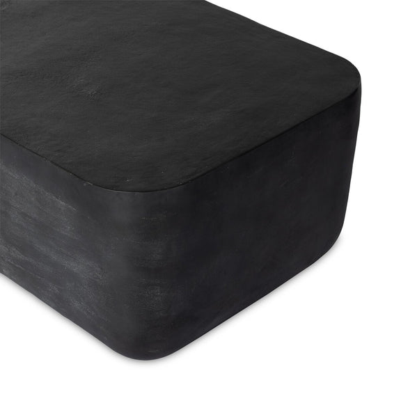 Basil Outdoor Rectangular Coffee Table - Aged Grey