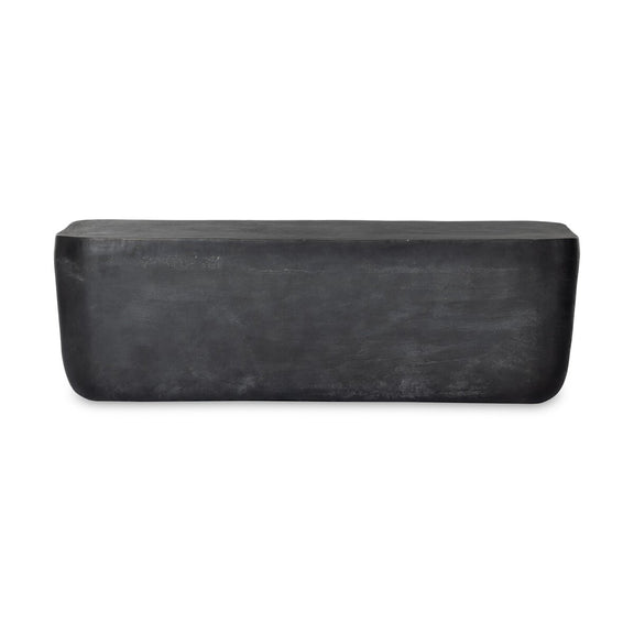 Basil Outdoor Rectangular Coffee Table - Aged Grey