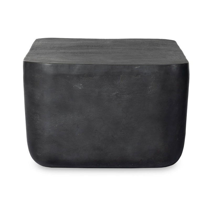 Basil Outdoor Rectangular Coffee Table - Aged Grey