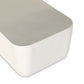 Basil Outdoor Rectangular Coffee Table - Matte White