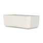 Basil Outdoor Rectangular Coffee Table - Matte White