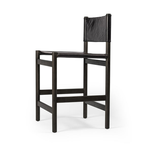 Kena Bar + Counter Stool - Sonoma Black & Charcoal Parawood