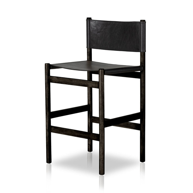 Kena Bar + Counter Stool - Sonoma Black & Charcoal Parawood