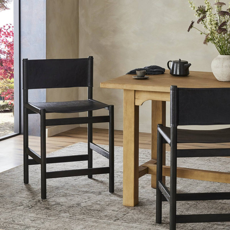 Kena Bar + Counter Stool - Sonoma Black & Charcoal Parawood