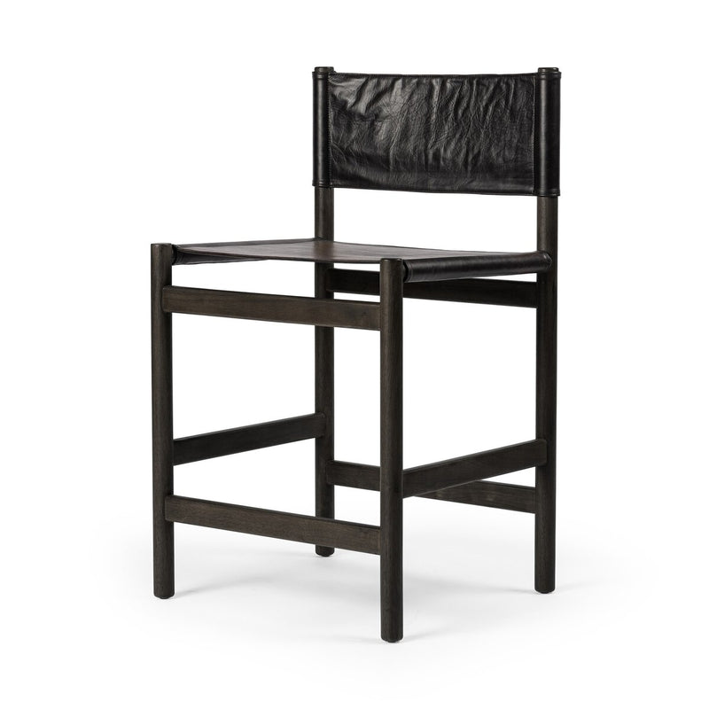 Kena Bar + Counter Stool - Sonoma Black & Charcoal Parawood