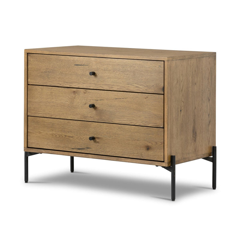 Eaton Large Nightstand - Amber Oak Resin
