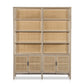 Caprice Wide Bookshelf - Natural Mango