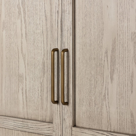 Tolle Panel Door Cabinet - Rustic White