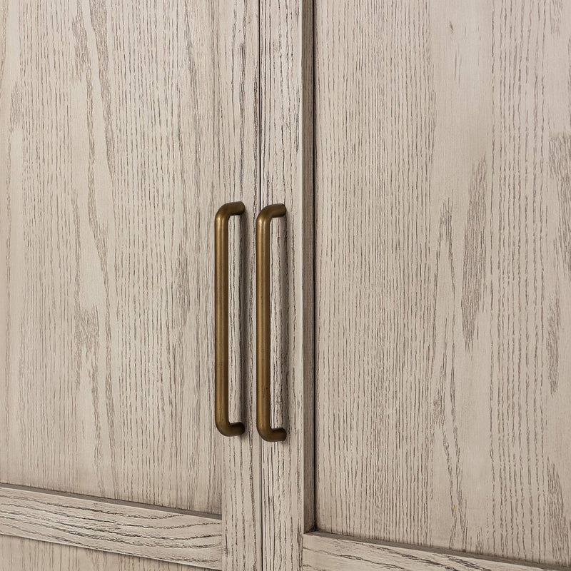 Tolle Panel Door Cabinet - Rustic White