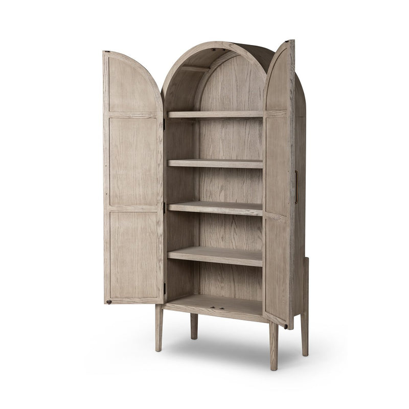 Tolle Panel Door Cabinet - Rustic White