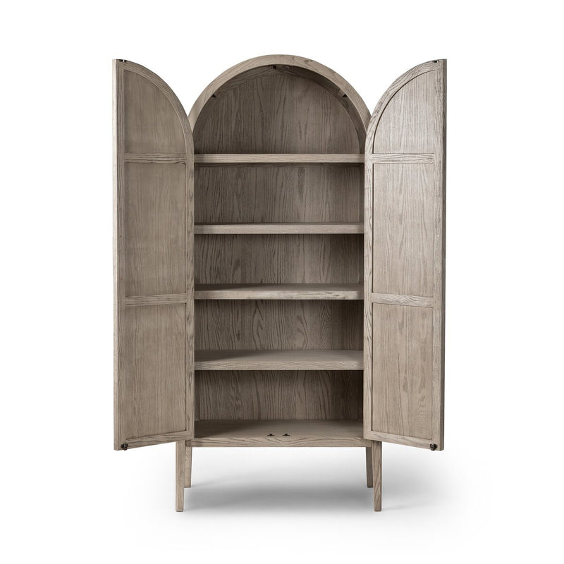 Tolle Panel Door Cabinet - Rustic White