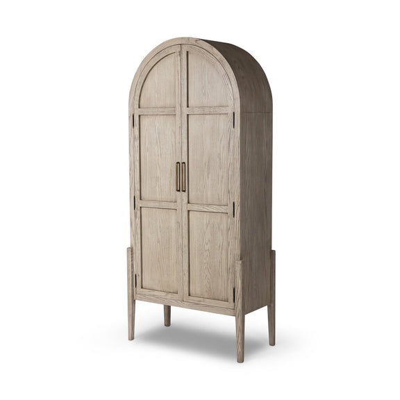 Tolle Panel Door Cabinet - Rustic White