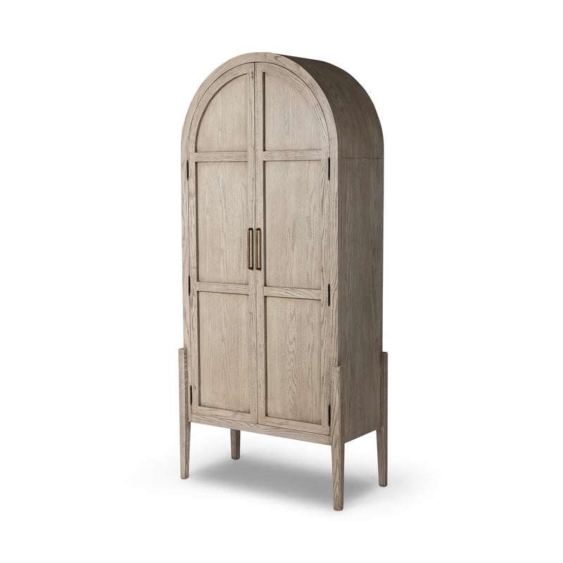 Tolle Panel Door Cabinet - Rustic White