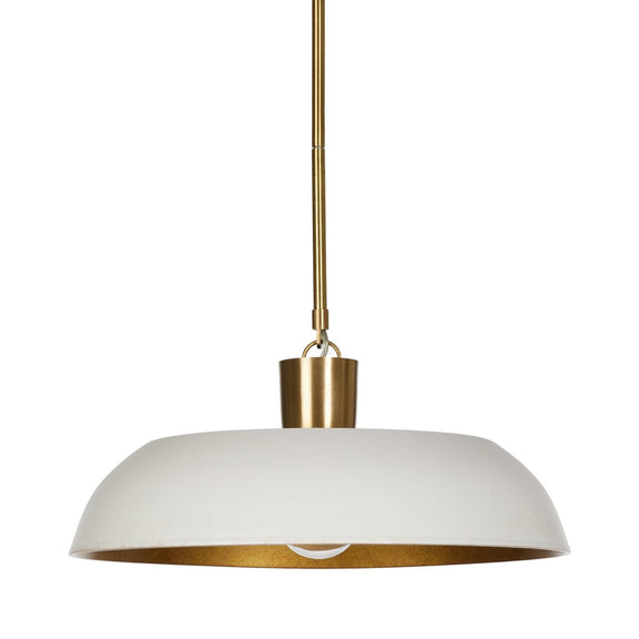 Walton Pendant - White Aluminum Enamel