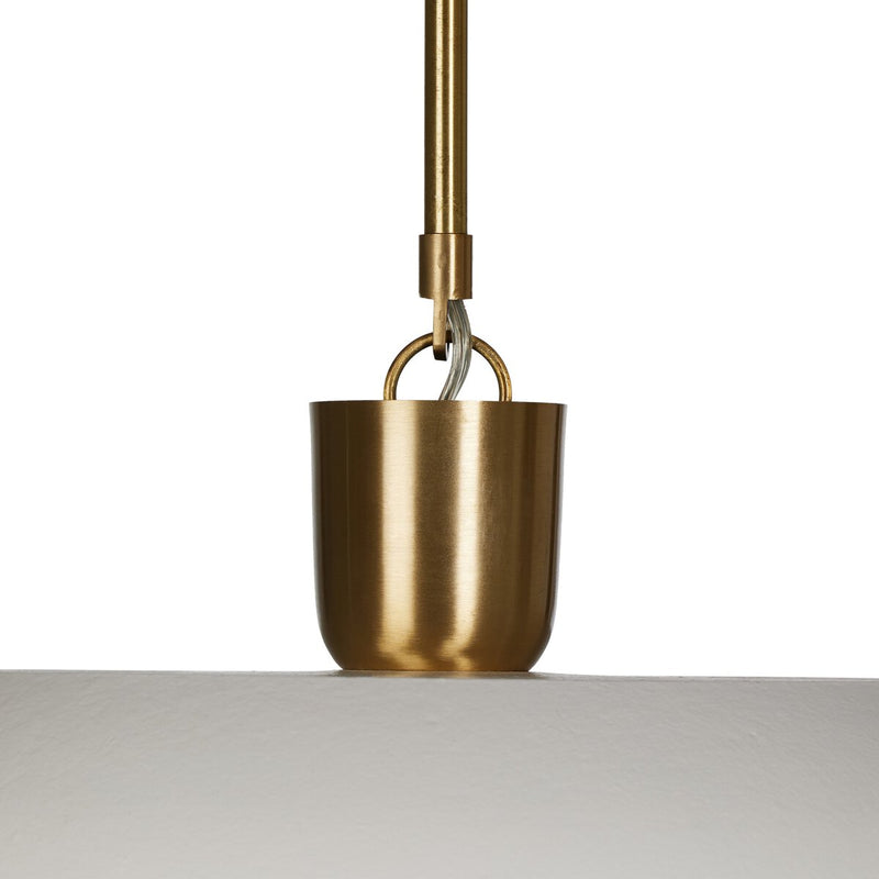 Walton Pendant - White Aluminum Enamel