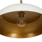 Walton Pendant - White Aluminum Enamel