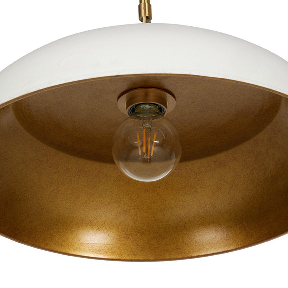 Walton Pendant - White Aluminum Enamel