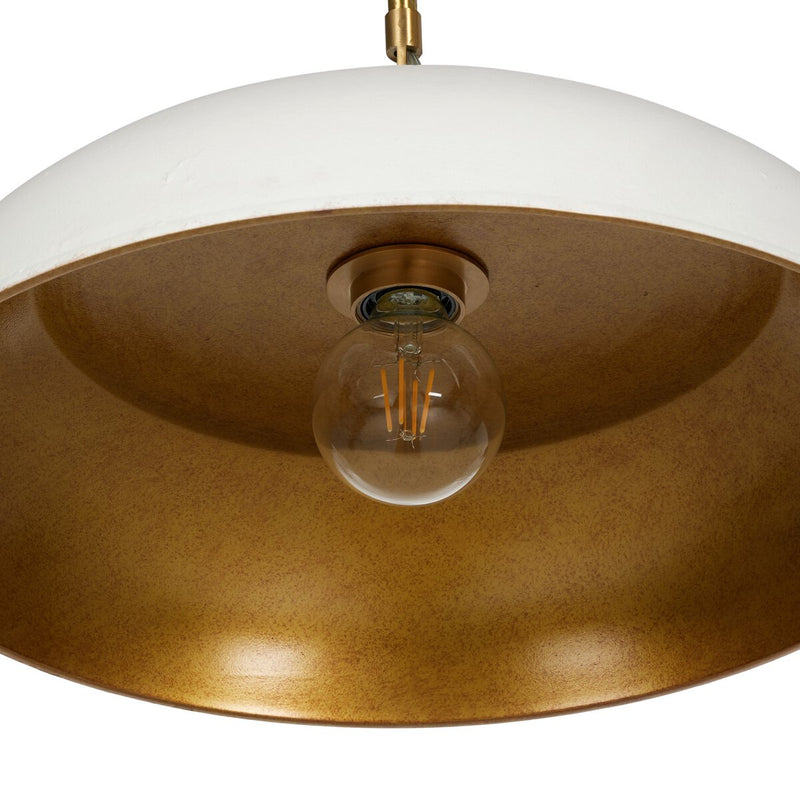 Walton Pendant - White Aluminum Enamel