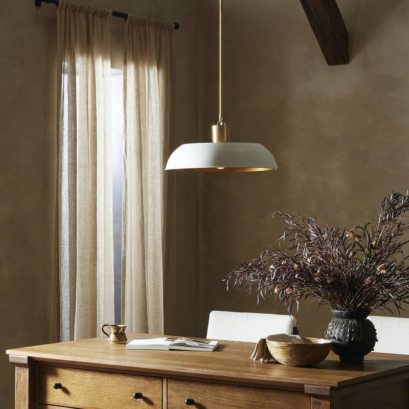 Walton Pendant - White Aluminum Enamel