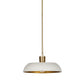 Walton Pendant - White Aluminum Enamel
