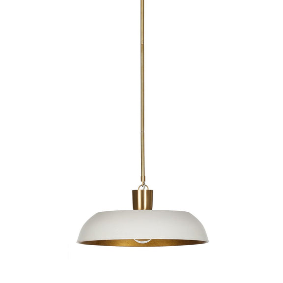 Walton Pendant - White Aluminum Enamel