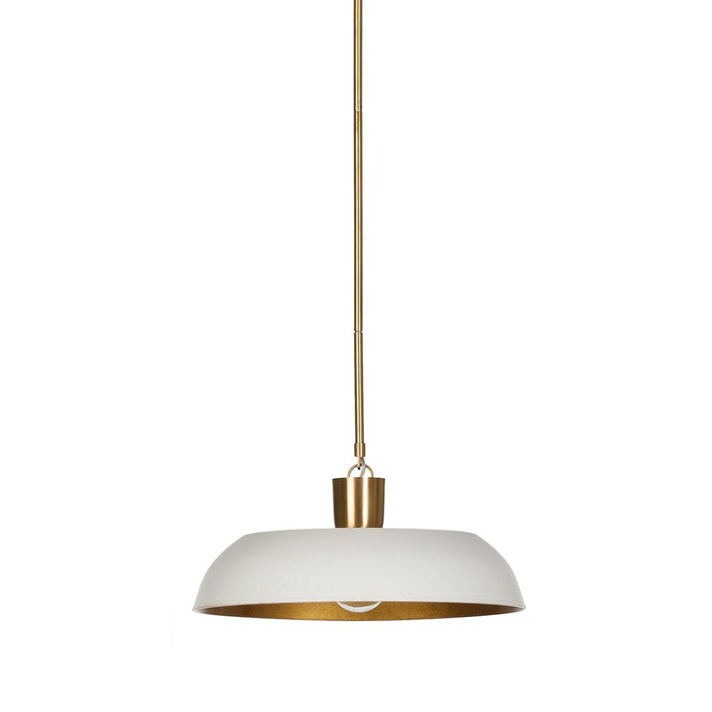 Walton Pendant - White Aluminum Enamel