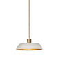 Walton Pendant - White Aluminum Enamel
