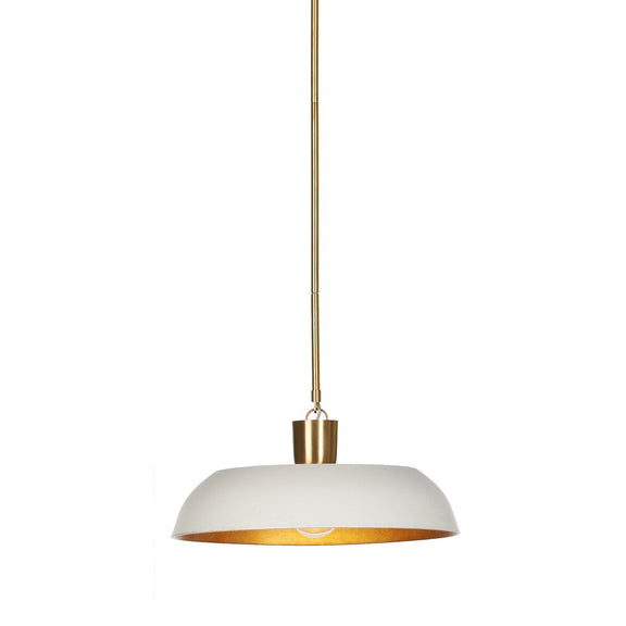 Walton Pendant - White Aluminum Enamel