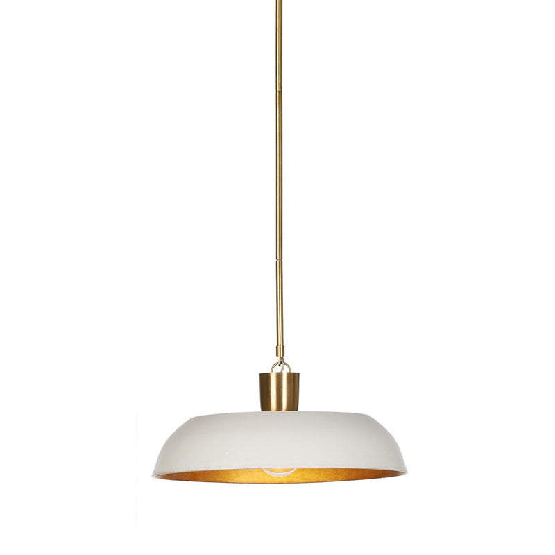 Walton Pendant - White Aluminum Enamel