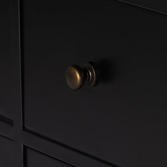 Belmont 12 Drawer Dresser - Black