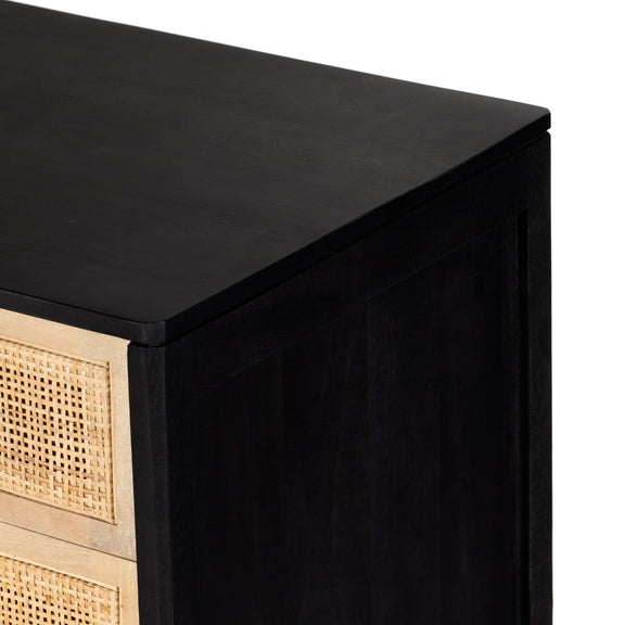 Sydney Large Nightstand - Black Wash Mango