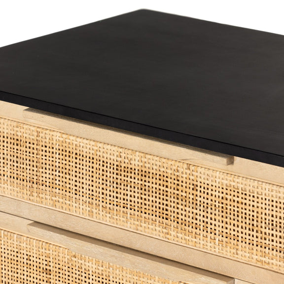 Sydney Large Nightstand - Black Wash Mango