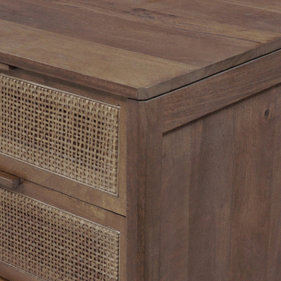 Sydney Large Nightstand - Brown Wash Mango