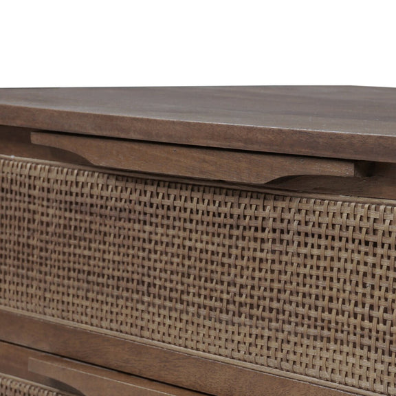 Sydney Large Nightstand - Brown Wash Mango