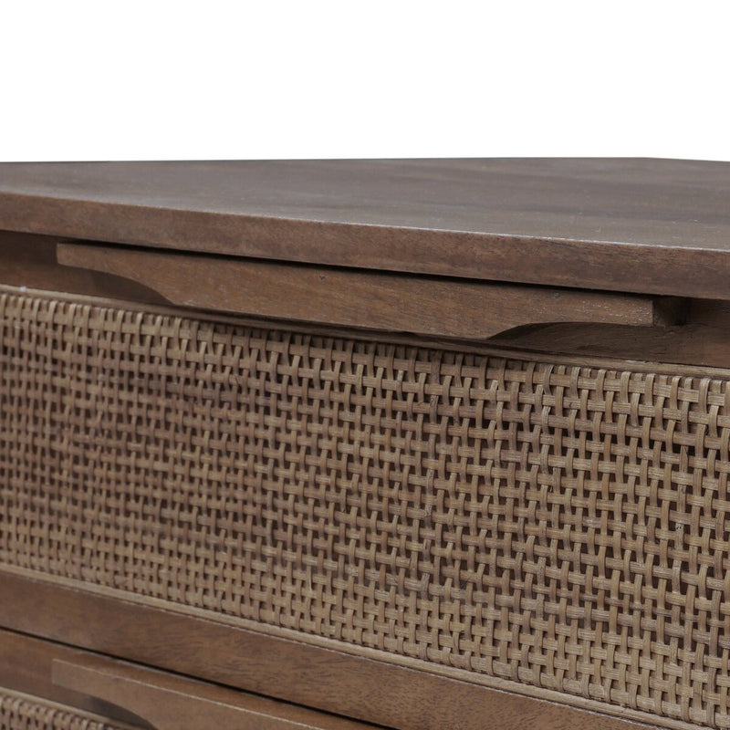 Sydney Large Nightstand - Brown Wash Mango