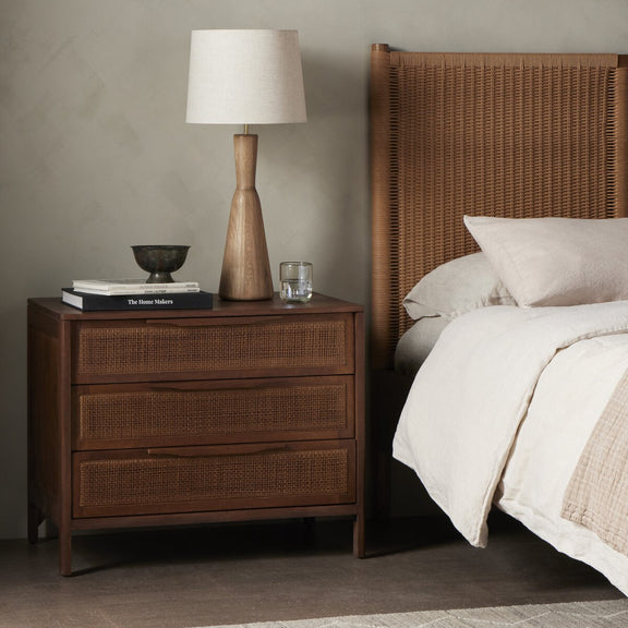 Sydney Large Nightstand - Brown Wash Mango