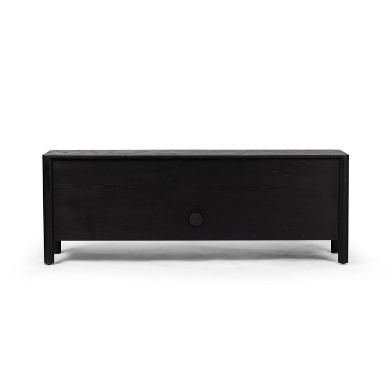 Pollard Media Console - Brushed Ebony Oak