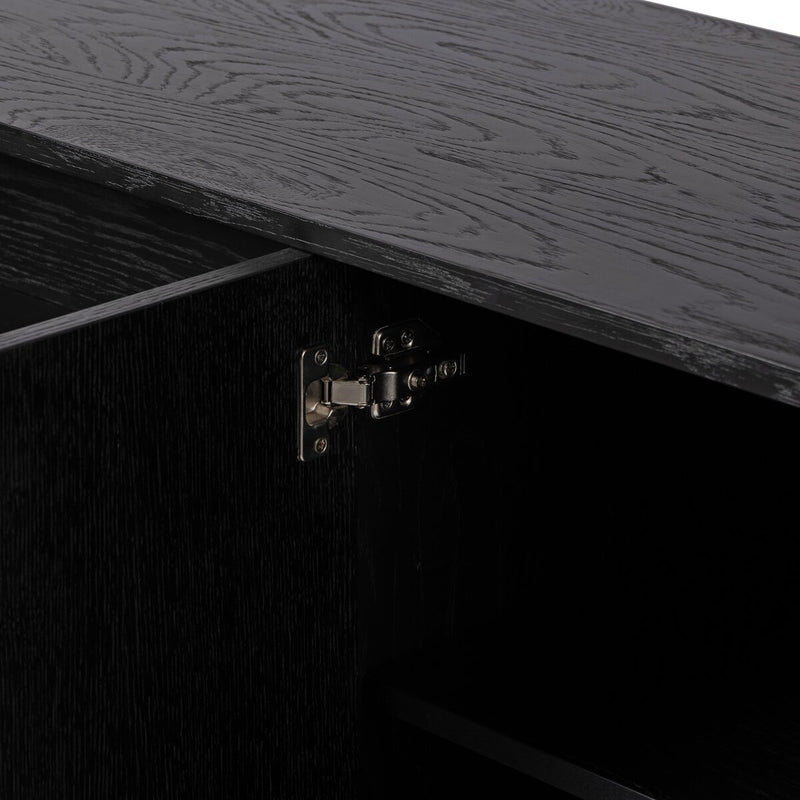 Pollard Media Console - Brushed Ebony Oak
