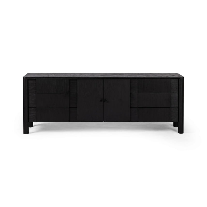 Pollard Media Console - Brushed Ebony Oak
