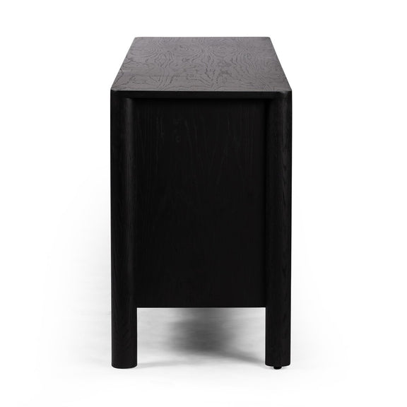 Pollard Media Console - Brushed Ebony Oak