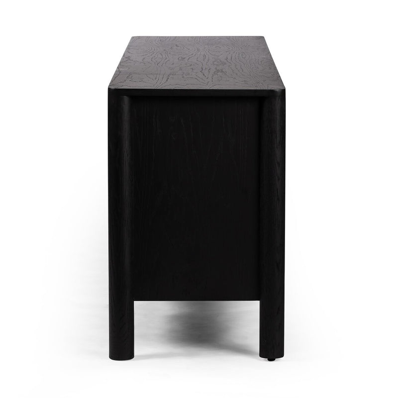 Pollard Media Console - Brushed Ebony Oak