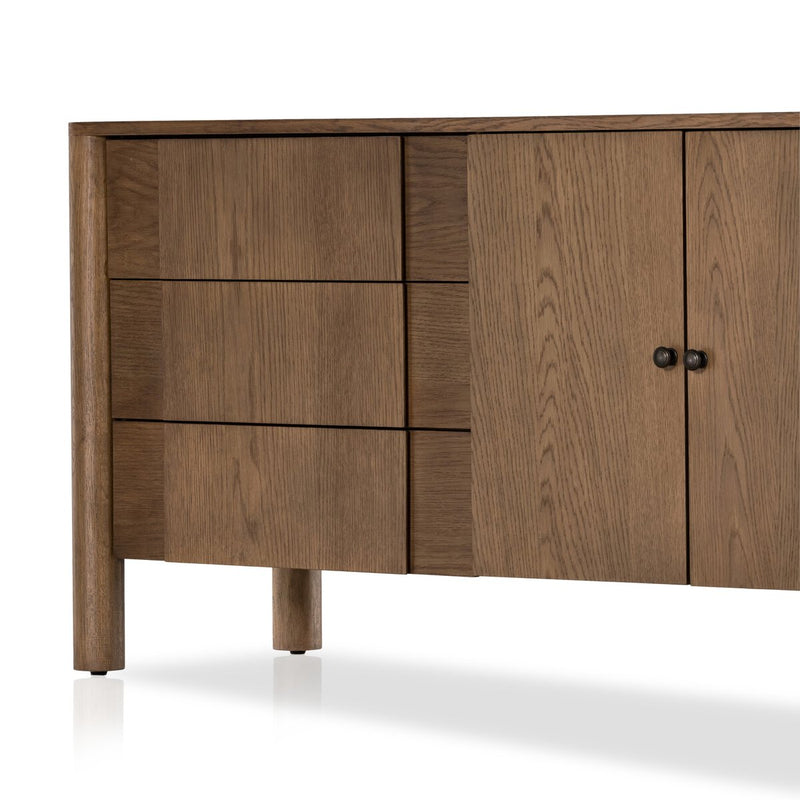 Pollard Media Console - Tan Oak