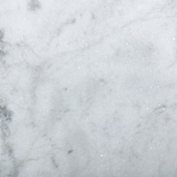 Modern Marble Pedestal - White & Grey Speckled Marble