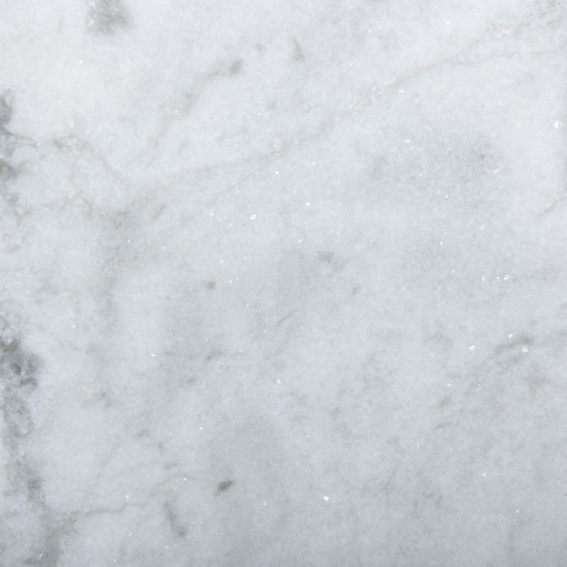 Modern Marble Pedestal - White & Grey Speckled Marble
