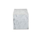 Modern Marble Pedestal - White & Grey Speckled Marble