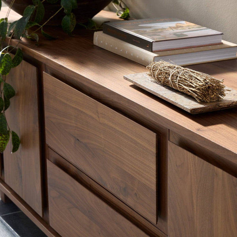 Stafford Media Console - Walnut Natural