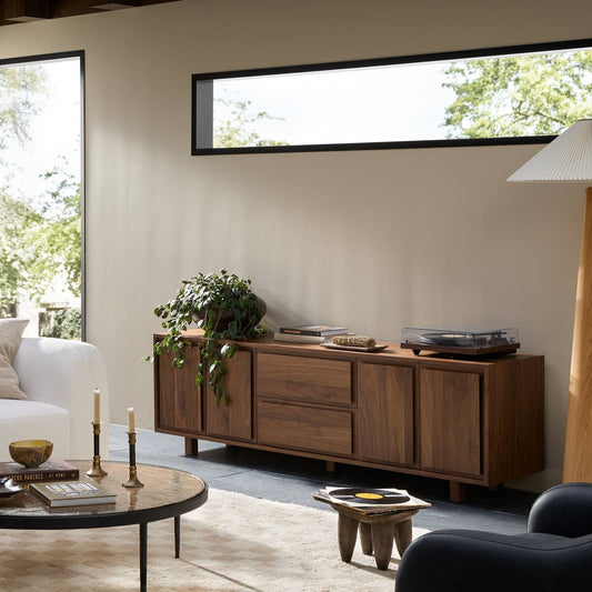 Stafford Media Console - Walnut Natural