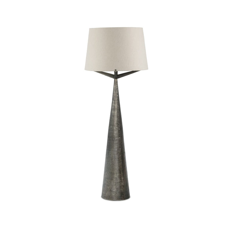 Ziggy Floor Lamp - Hammered Smoked Nickel